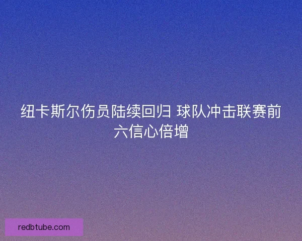 纽卡斯尔伤员陆续回归 球队冲击联赛前六信心倍增 纽卡斯尔伤员陆续回归 球队冲击联赛前六信心倍增